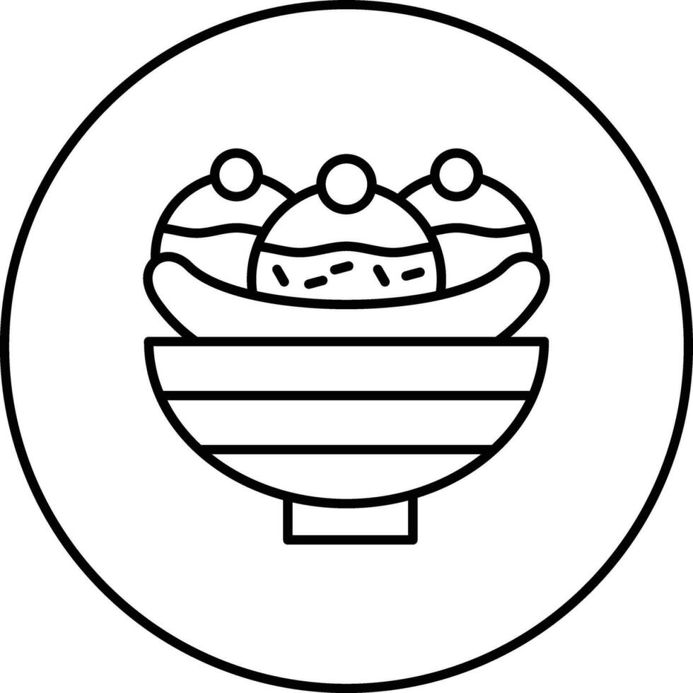 Banana Split Vector Icon