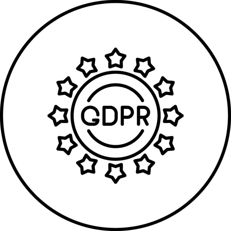 gdpr vector icono