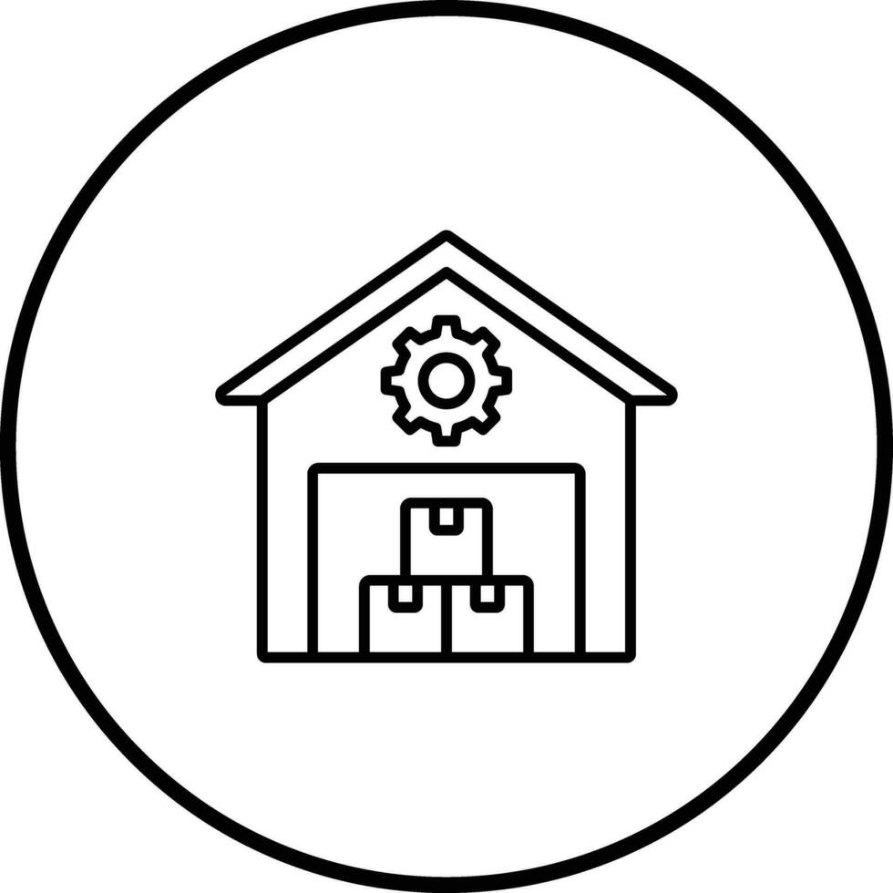 Warehouse Management System Vector Icon