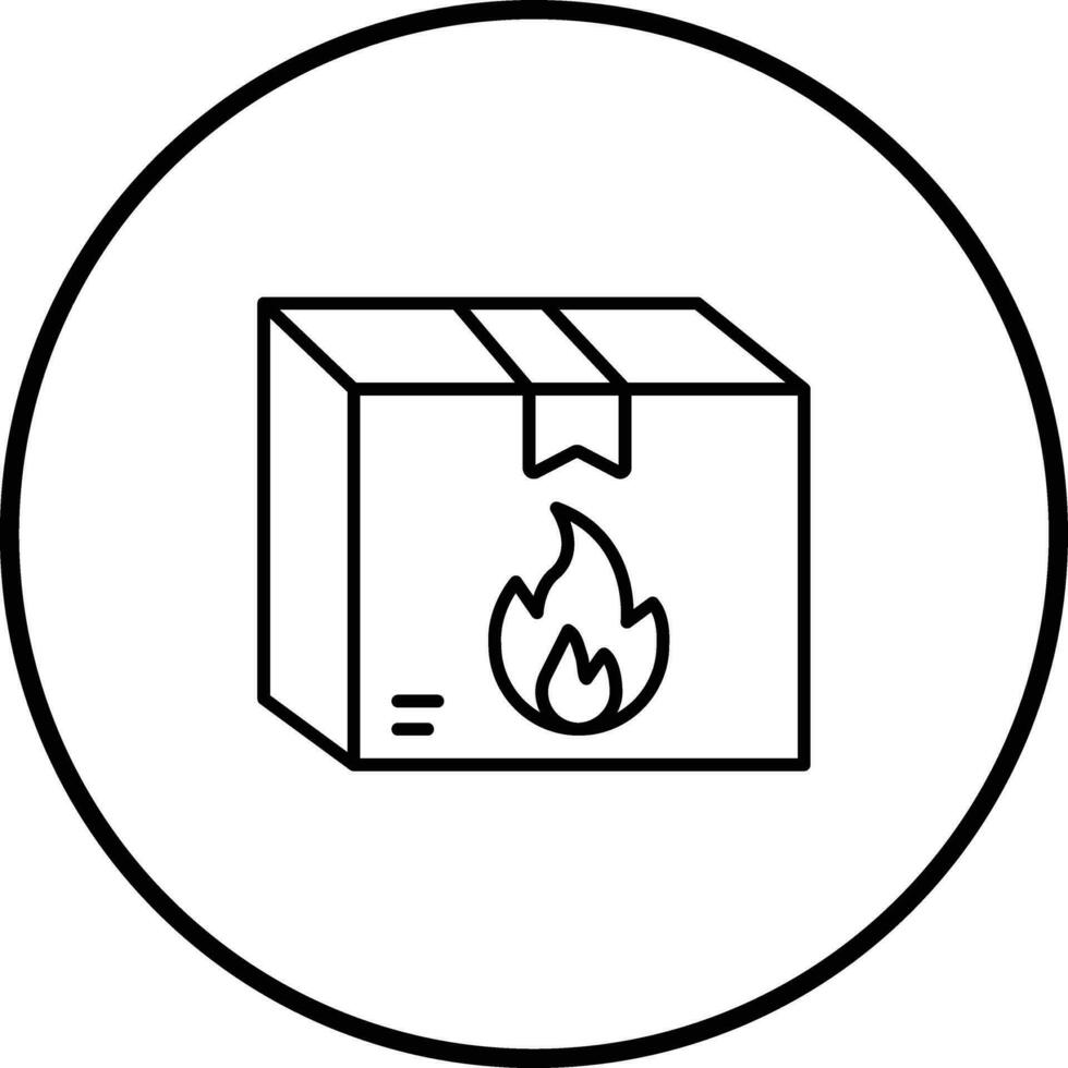 Flammable Vector Icon