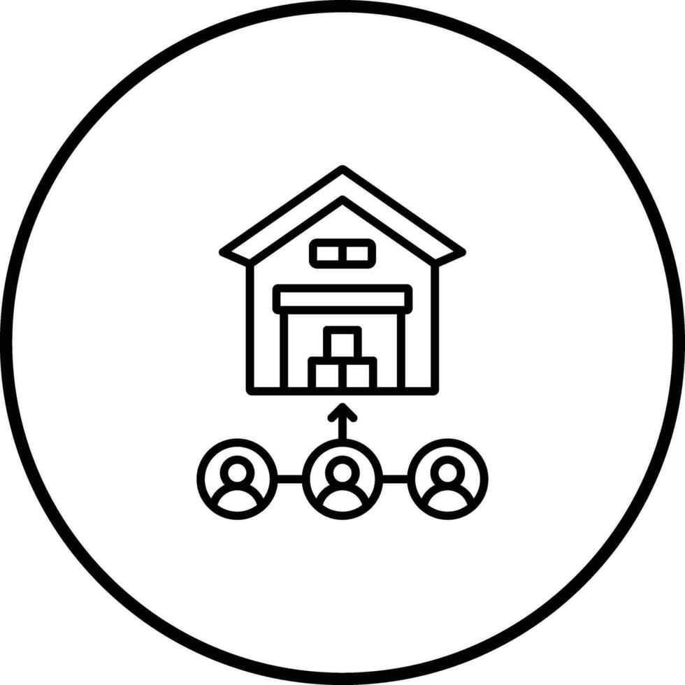 Consumer Direct Logistics Vector Icon