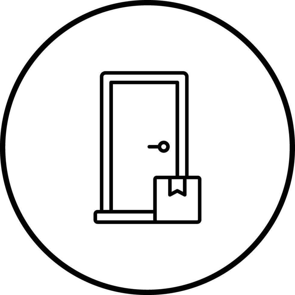 Delivery On Doorstep Vector Icon
