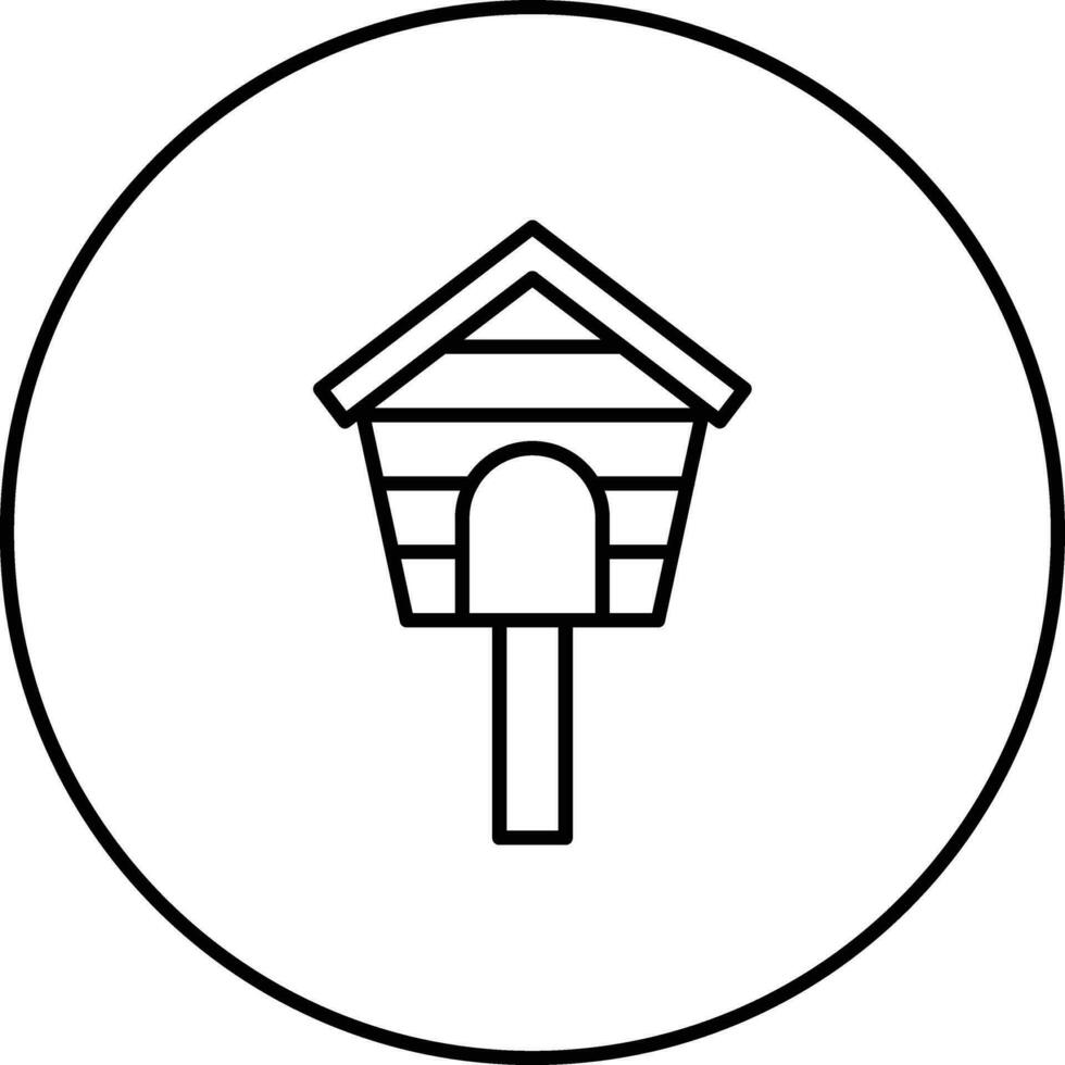 Bird House Vector Icon