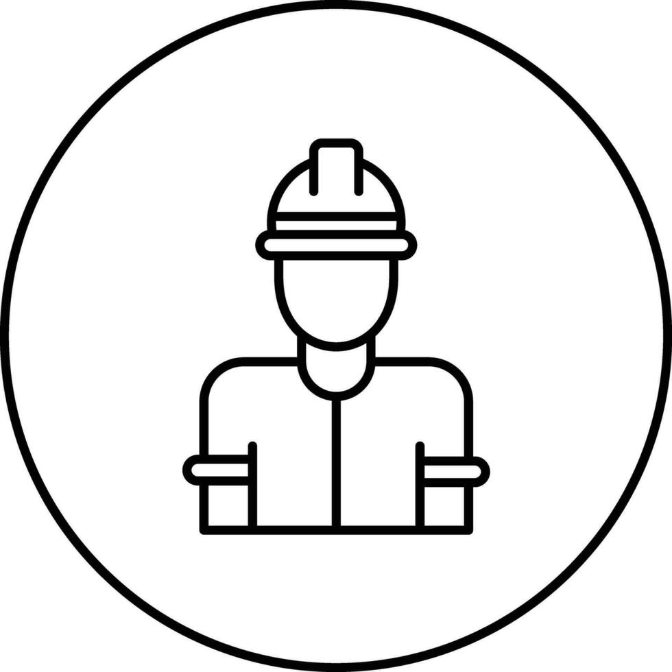 Factory Worker Man Vector Icon