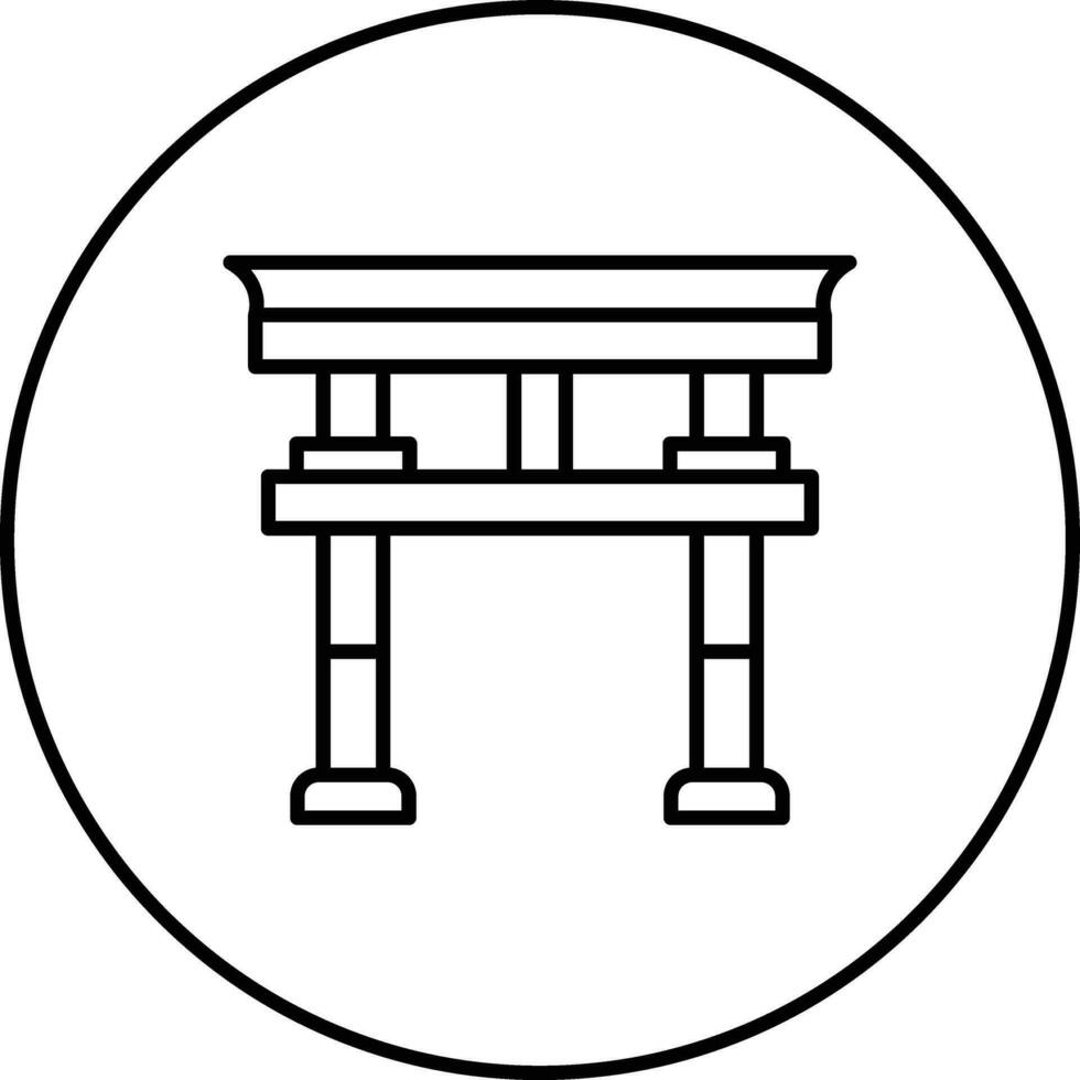 Torii Gate Vector Icon