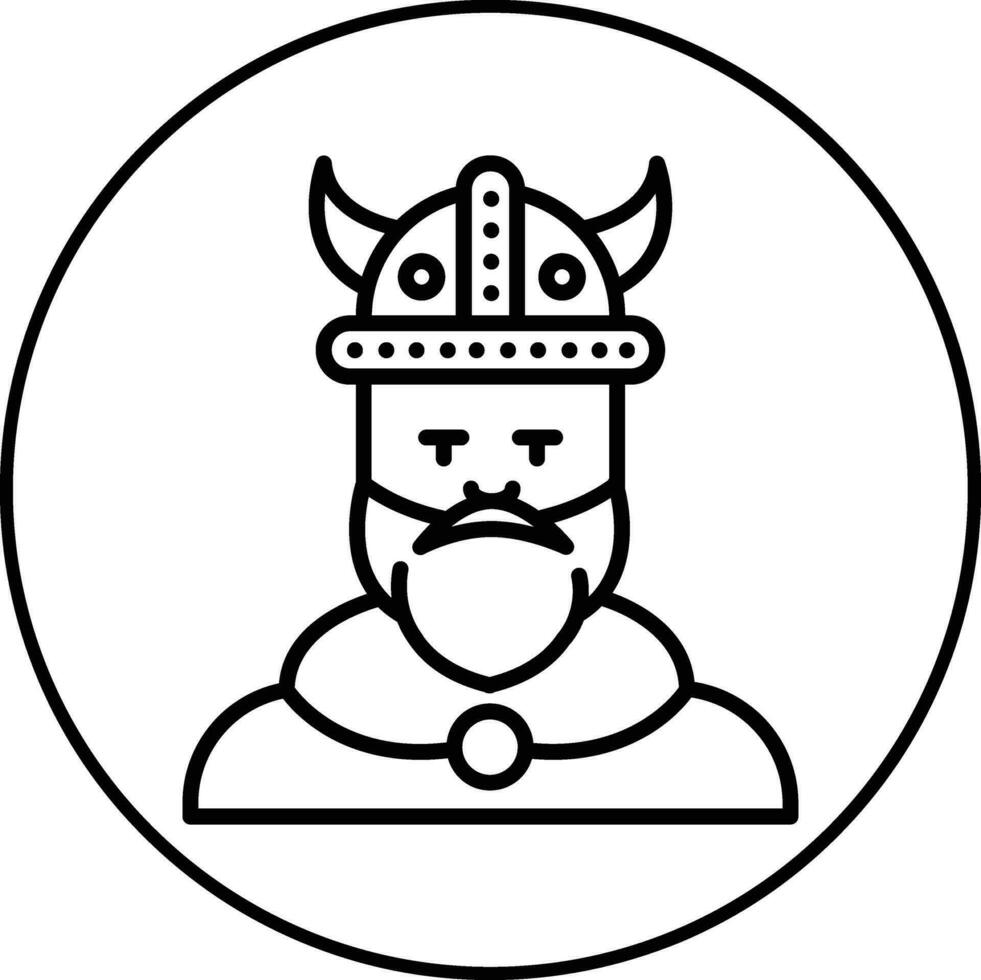 Viking Man Vector Icon