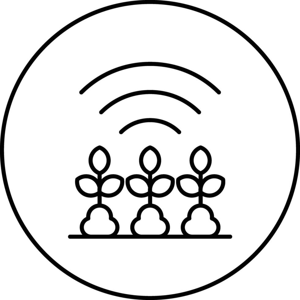 Connected Farming Vector Icon
