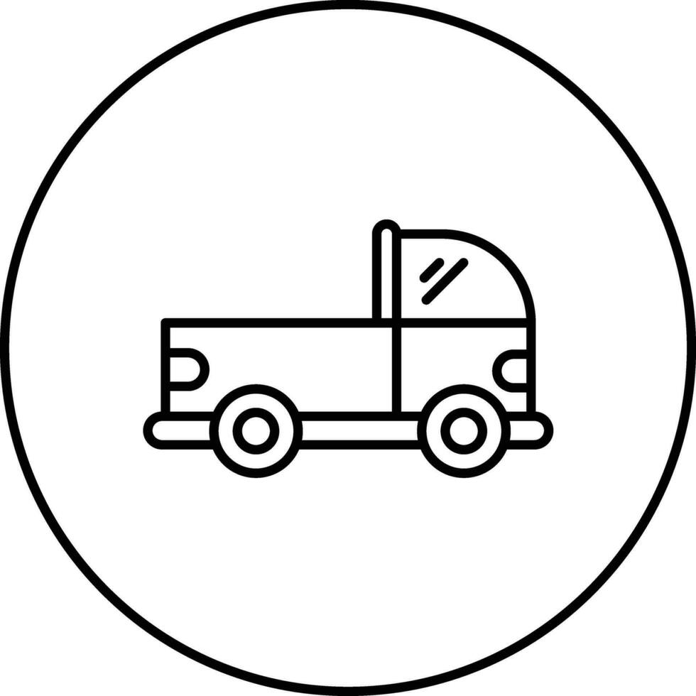 icono de vector de camioneta