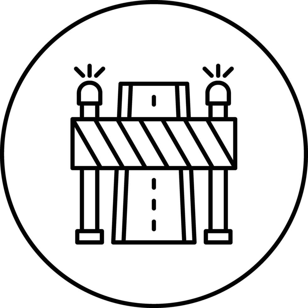 Road Block Vector Icon