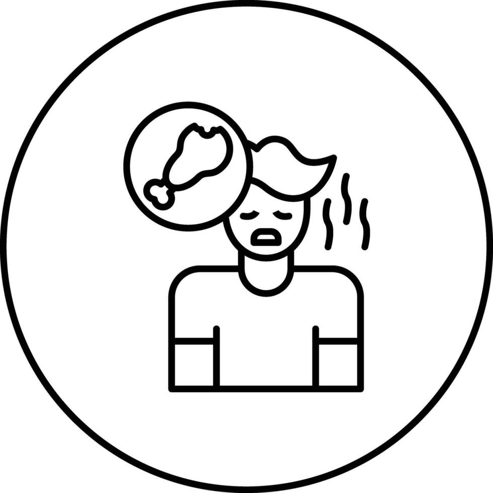 Eating Disorder Vector Icon