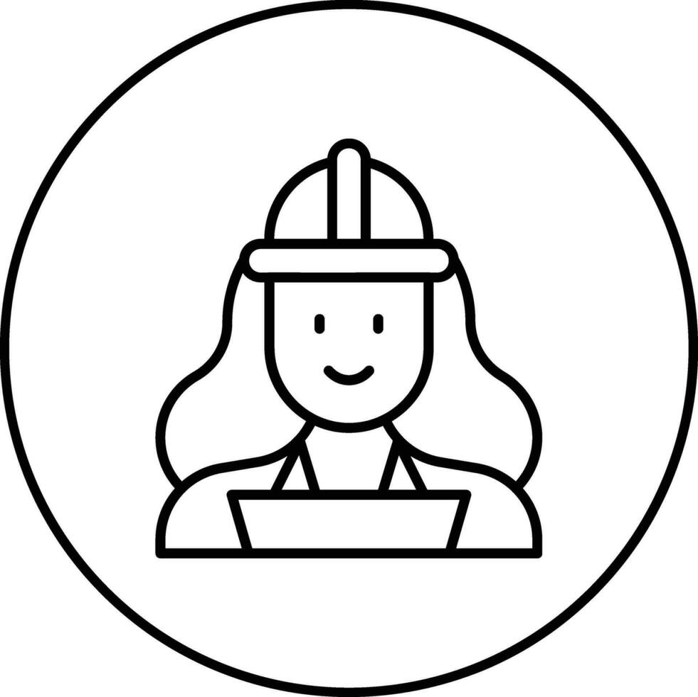 Qa Engineer Female Vector Icon