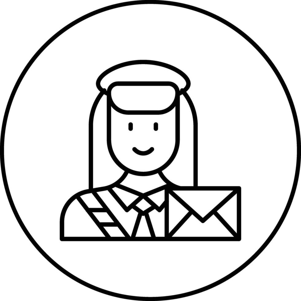 Postwoman Vector Icon