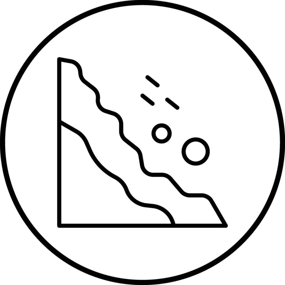 Snow Avalanche Vector Icon