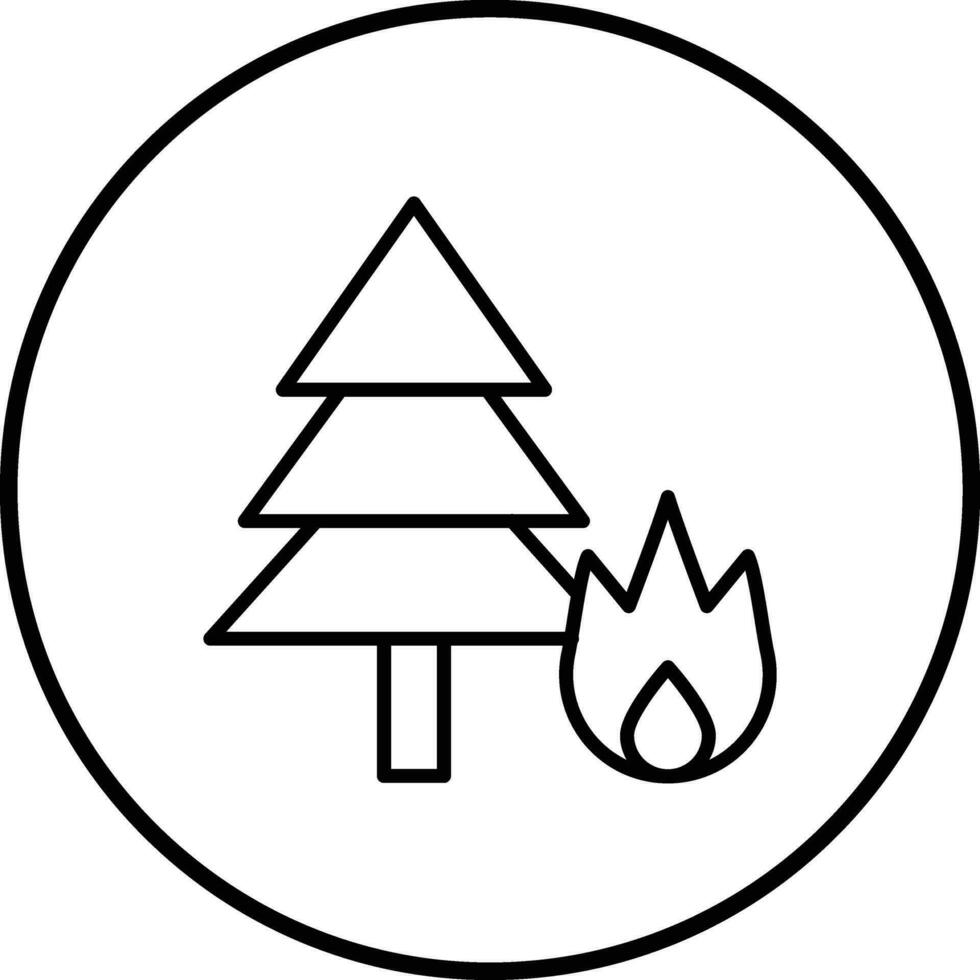 fuego fatuo vector icono