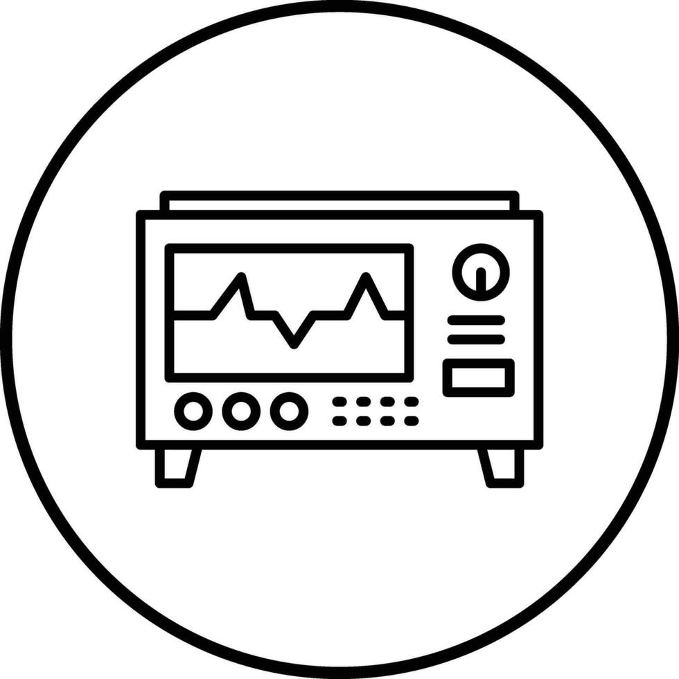 Oscilloscope Vector Icon