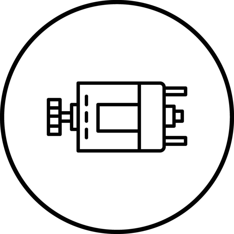 corriente continua motor vector icono