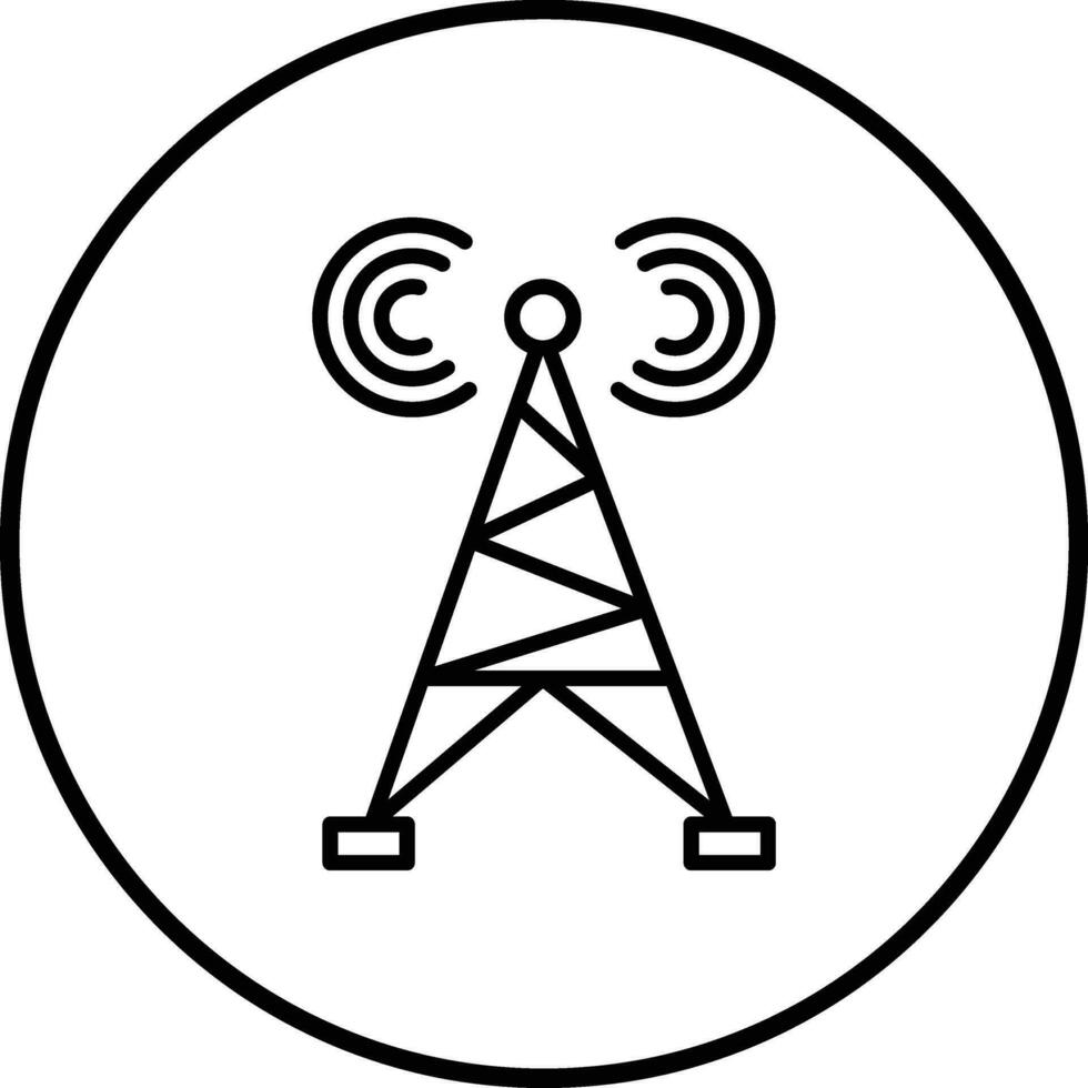 icono de vector de antena