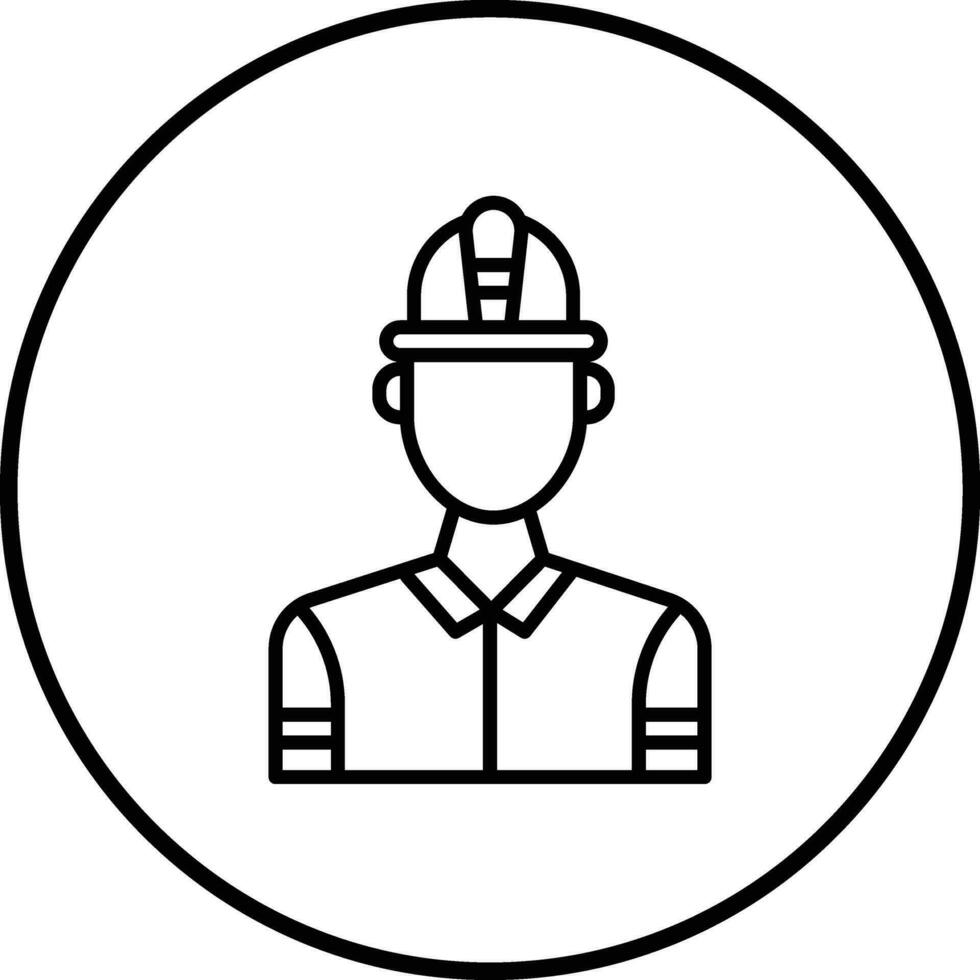 icono de vector de bombero