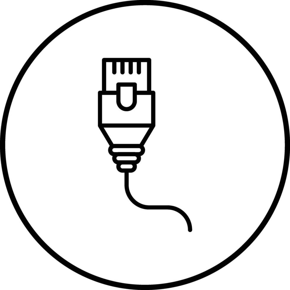 Ethernet Cable Vector Icon