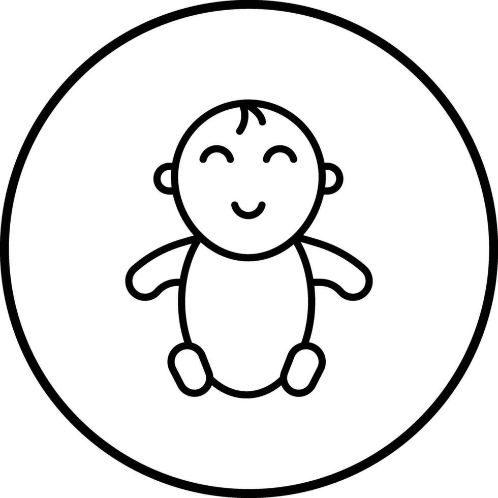 icono de vector de bebé