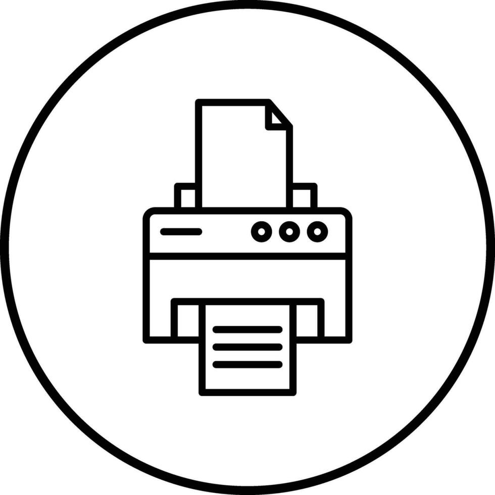 icono de vector de impresora