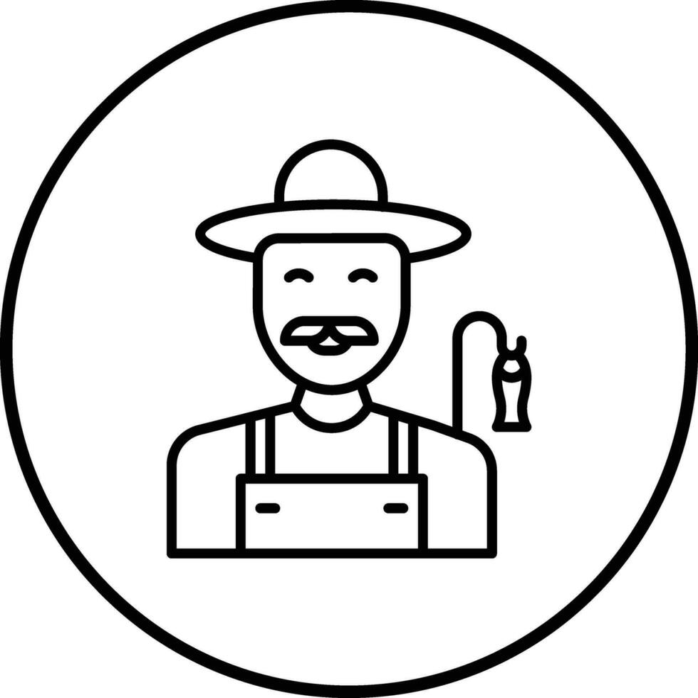 Fisherman Vector Icon