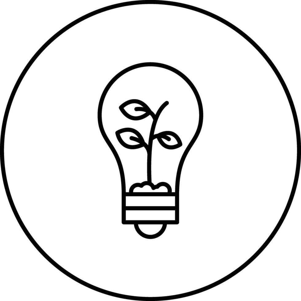 ecológico bulbo vector icono