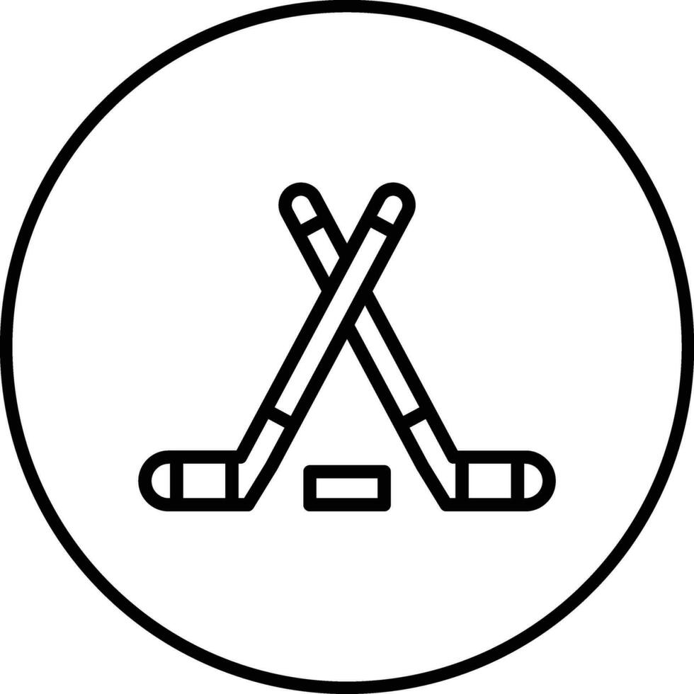 Hockey Stick Vector Icon