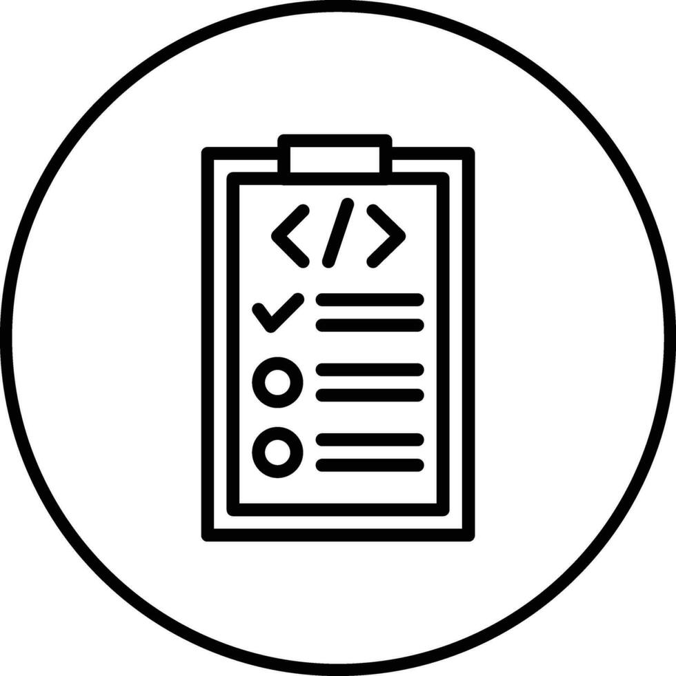 Test Scenario Vector Icon