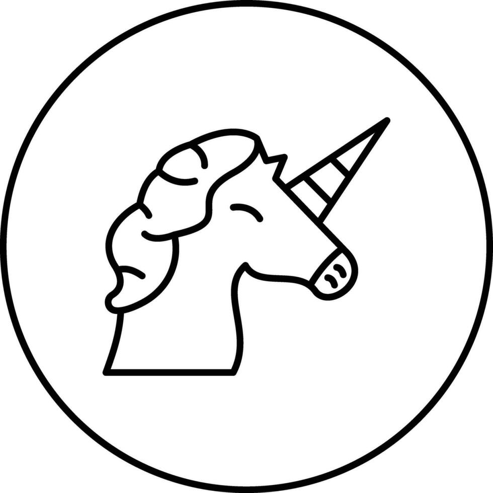 icono de vector de unicornio
