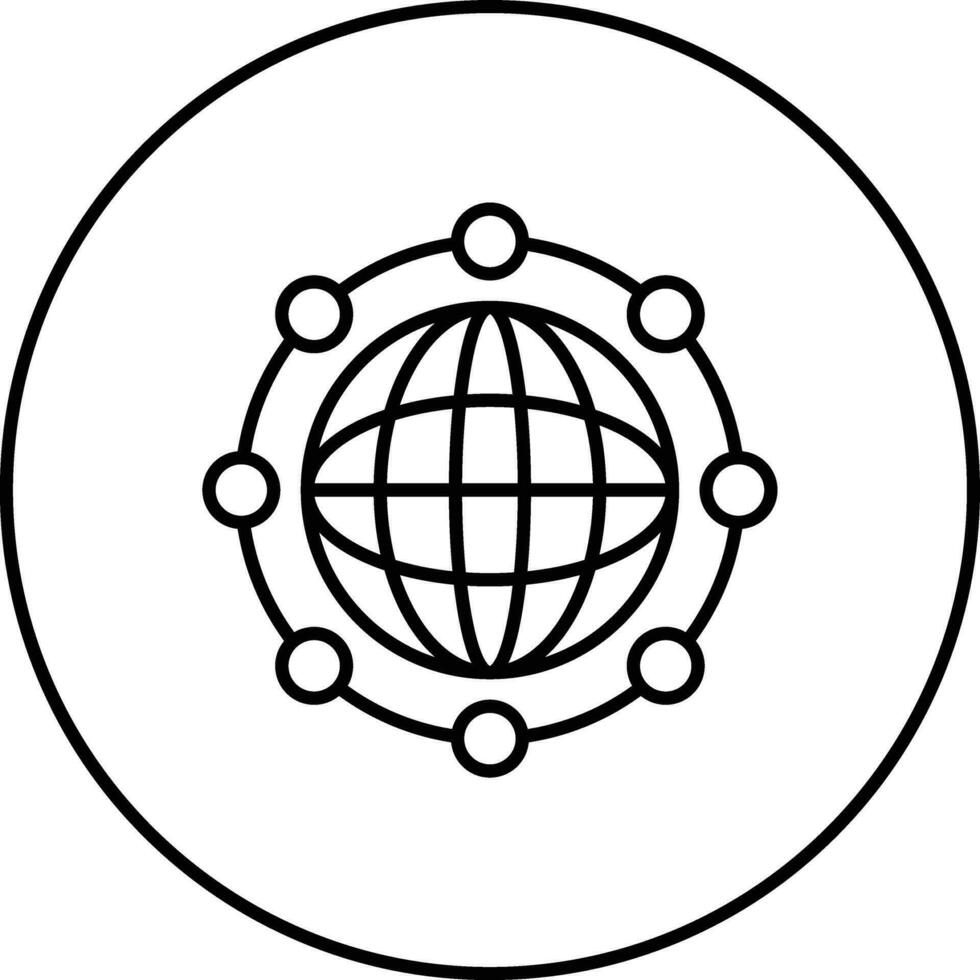 Global Network Vector Icon