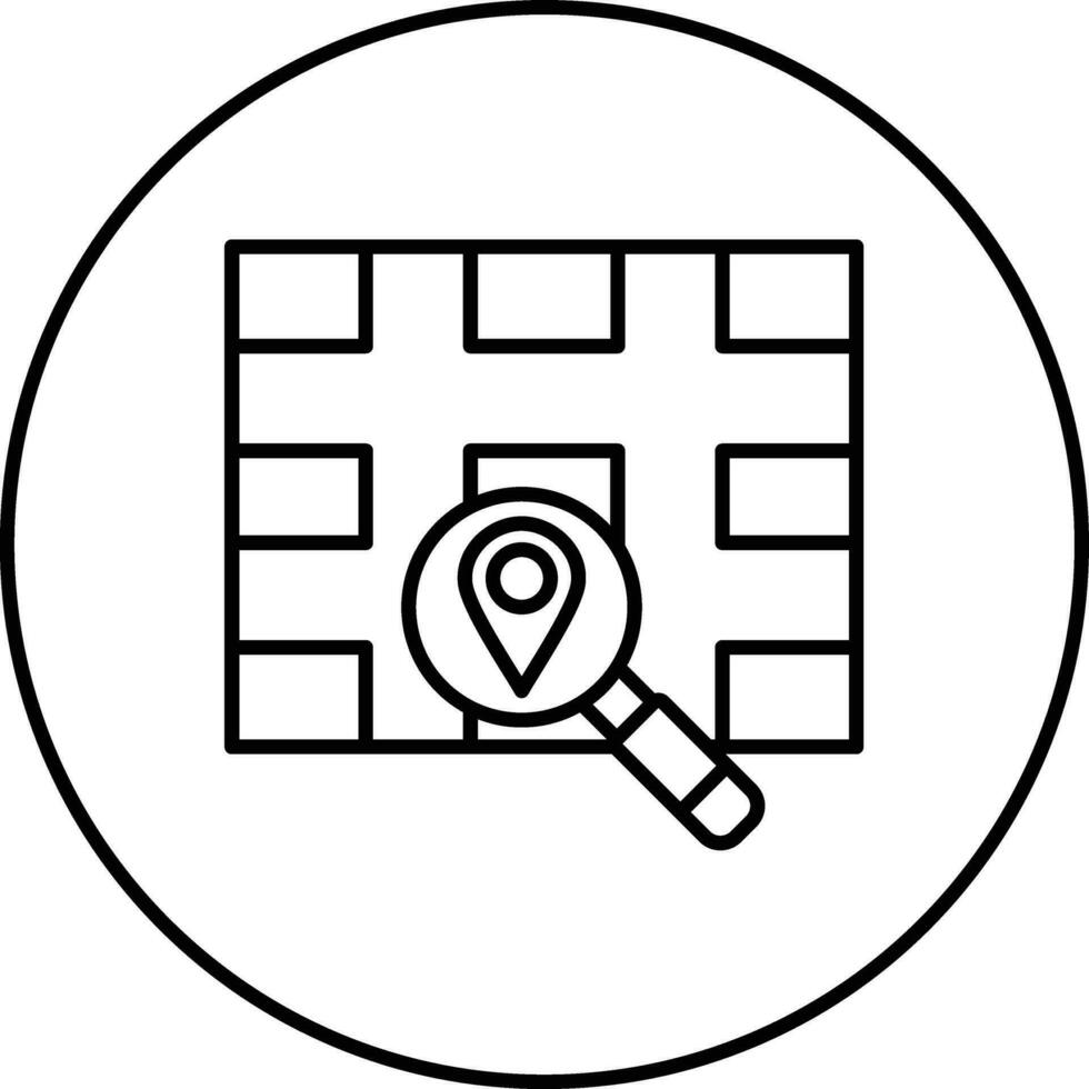 Search Location Vector Icon