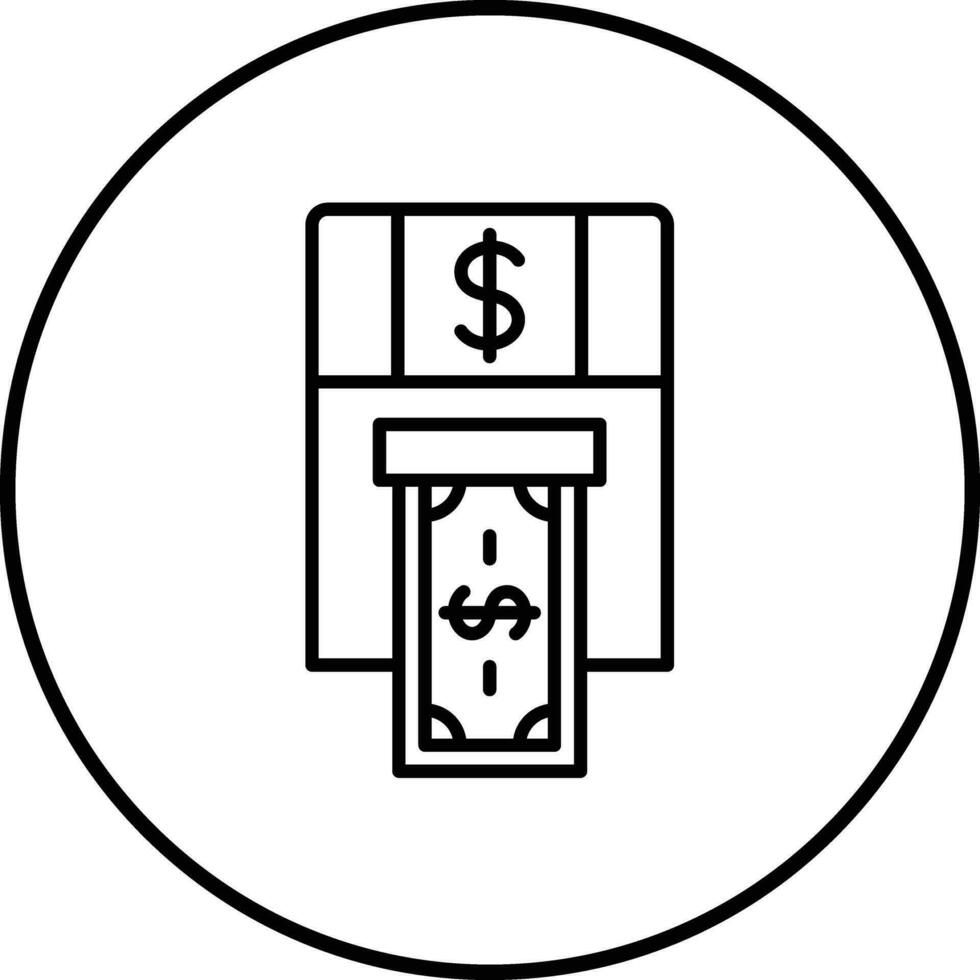 Cash Withdrawal Vector Icon