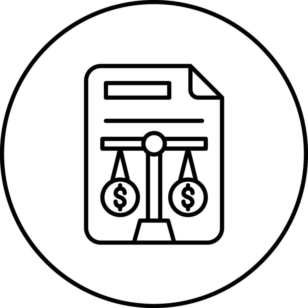 Balance Sheet Vector Icon