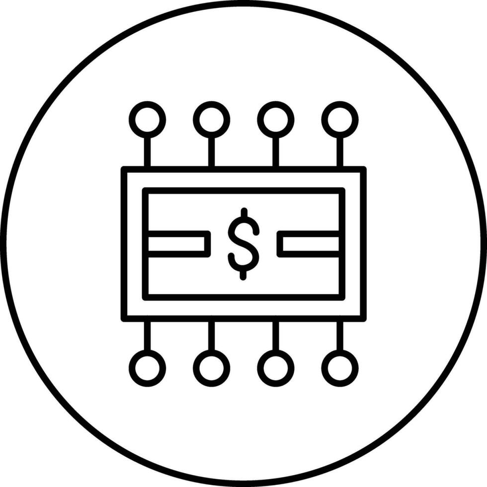 dinero red vector icono