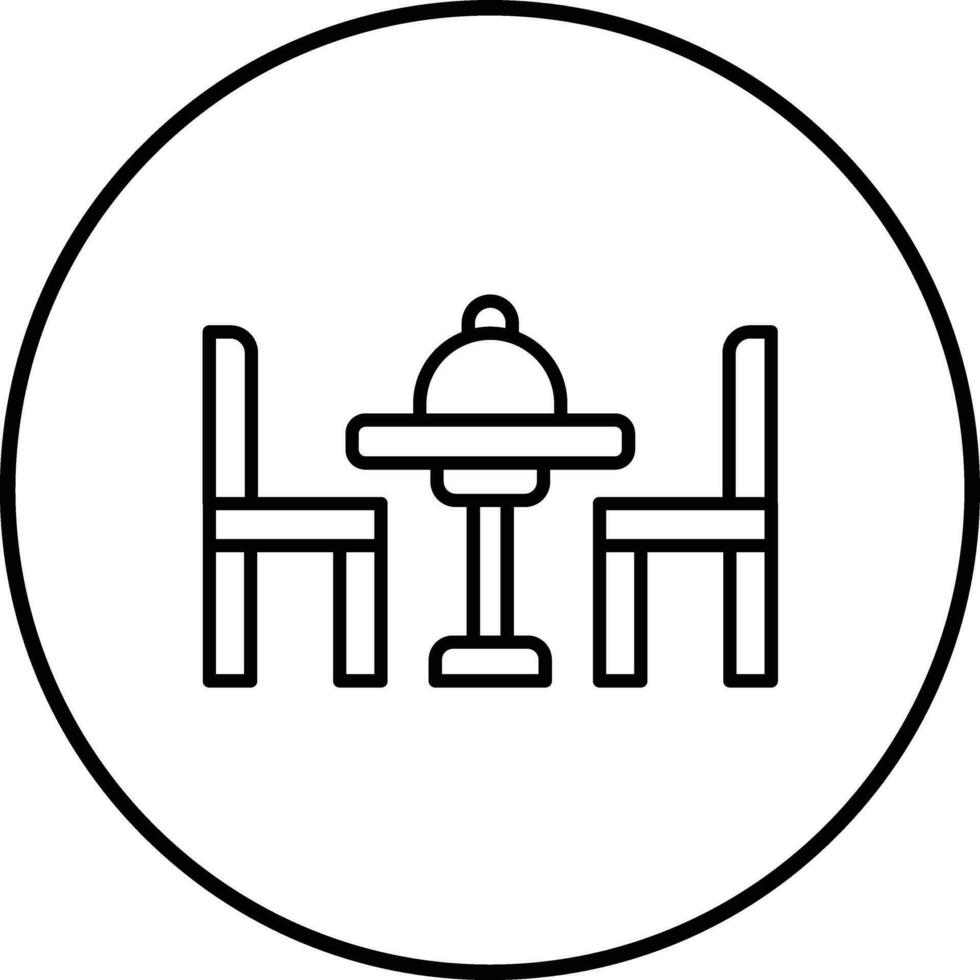 Dinner Table Vector Icon