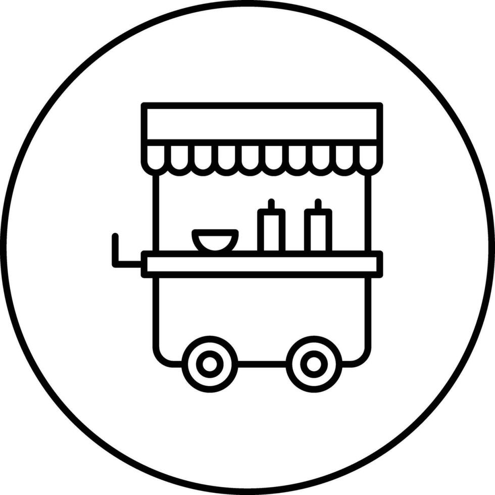 Food Cart Vector Icon