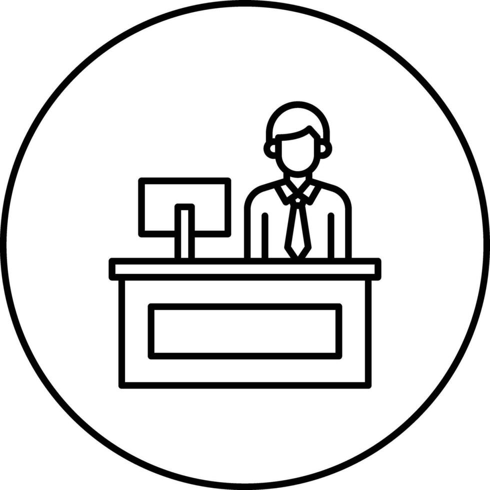 Cashier Vector Icon