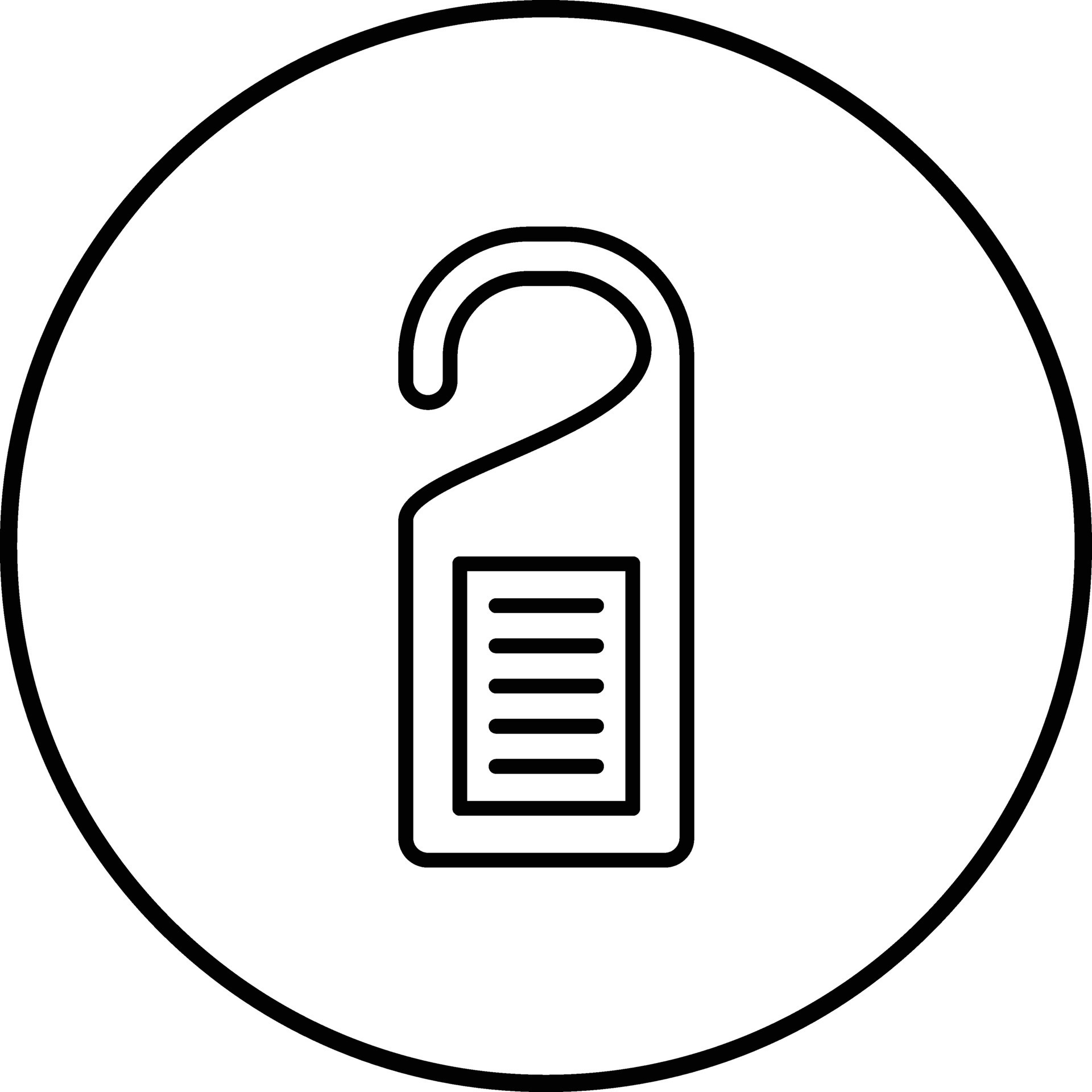 Door Hanger Vector Icon 32217720 Vector Art at Vecteezy