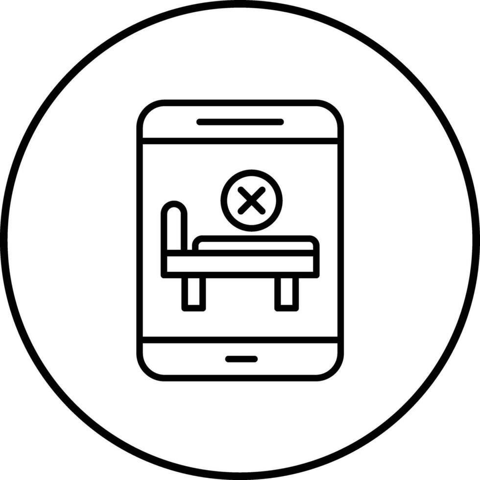 Room Cancel Vector Icon