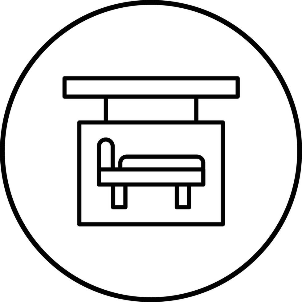 Hotel Sign Vector Icon
