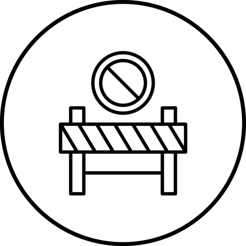 Restricted Area Vector Icon