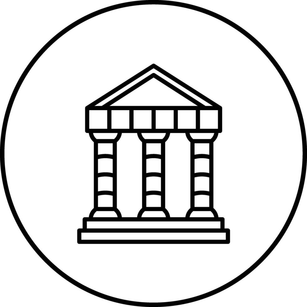Greek Temple Vector Icon