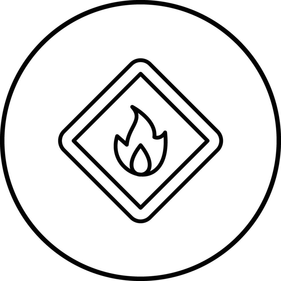 Flammable Vector Icon