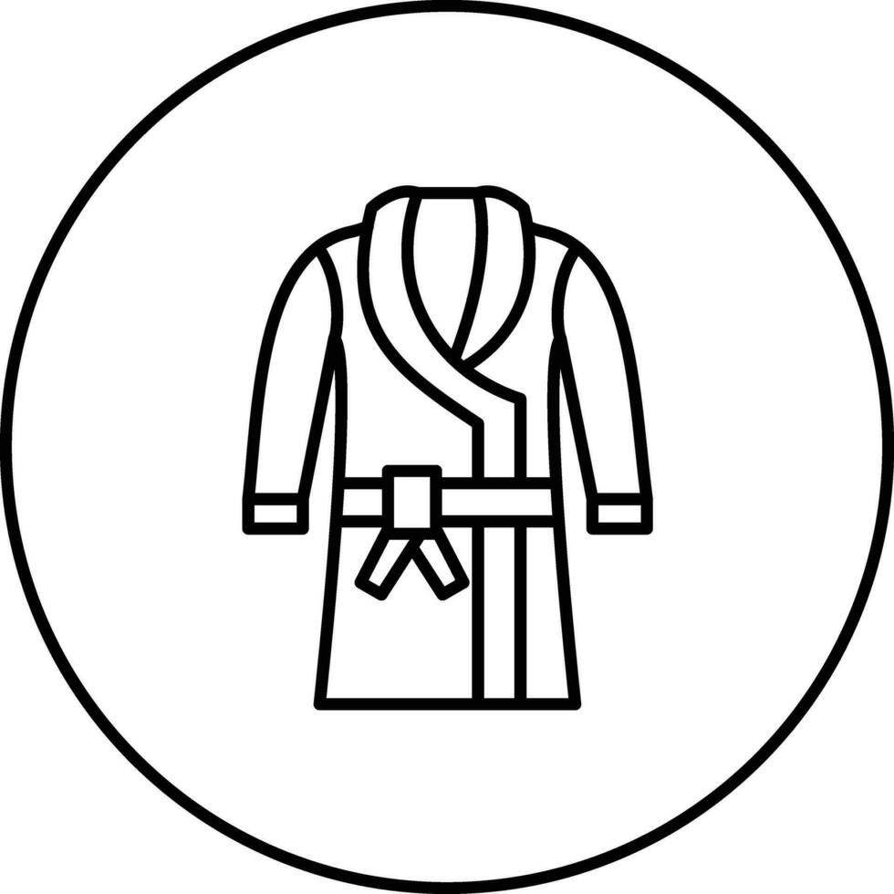 Bath Robe Vector Icon