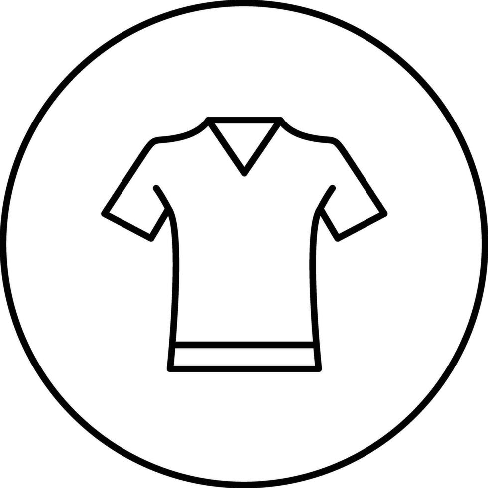 V Neck Shirt Vector Icon