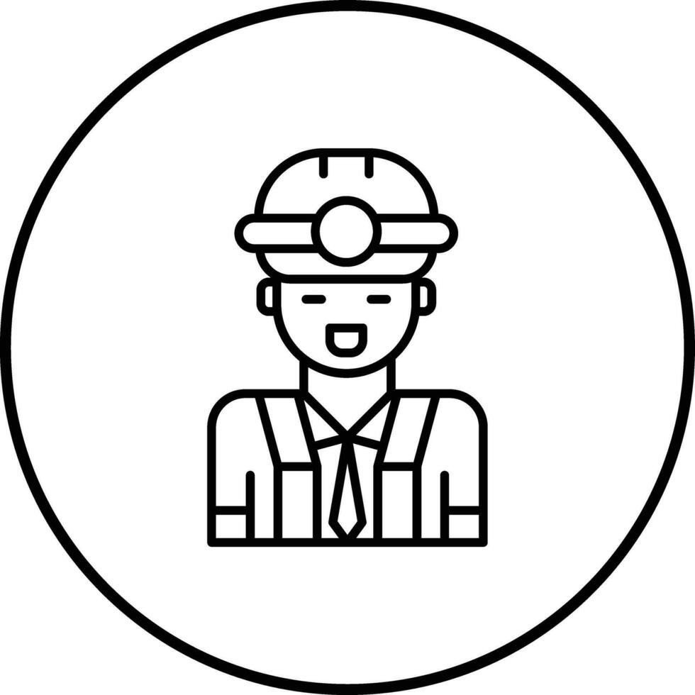 Male Engineer Vector Icon