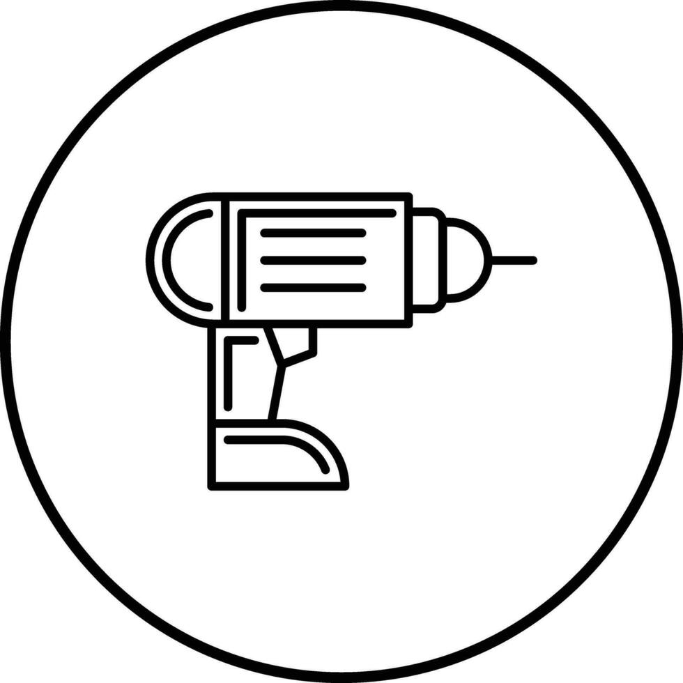 icono de vector de taladro