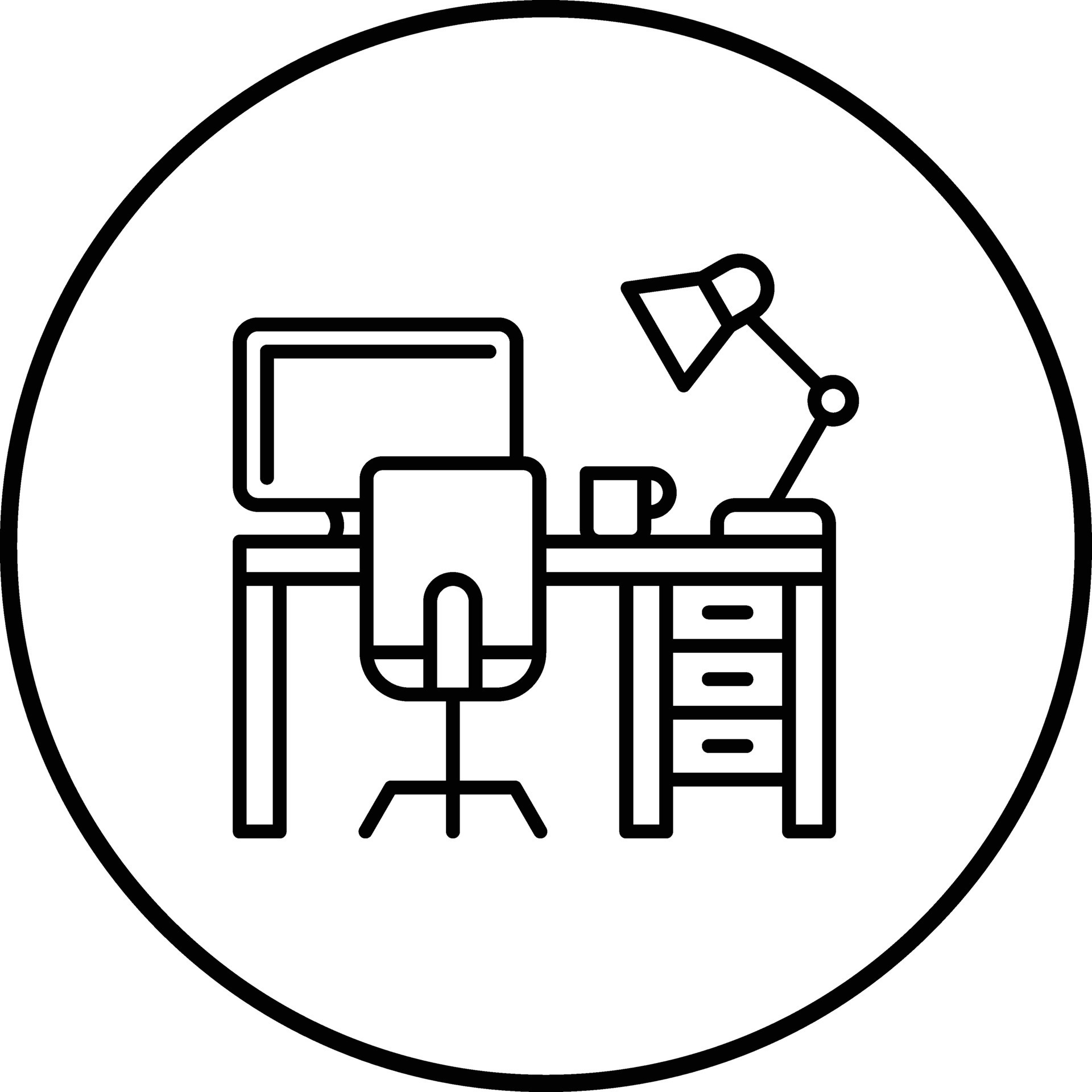 Work Table Vector Icon 32218139 Vector Art at Vecteezy