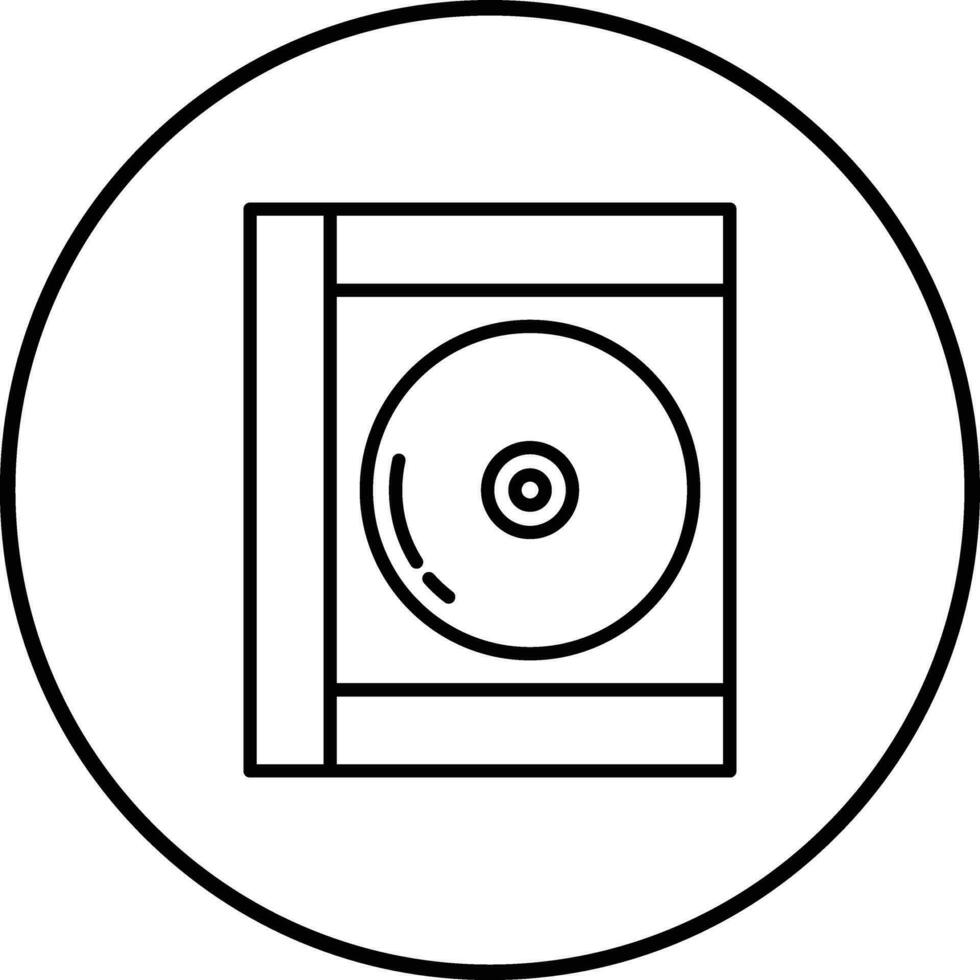 icono de vector de disco compacto